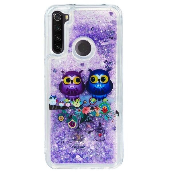 

Силиконовый (TPU) чехол Deexe Fashion Glitter для Xiaomi Redmi Note 8T - Lovely Owls