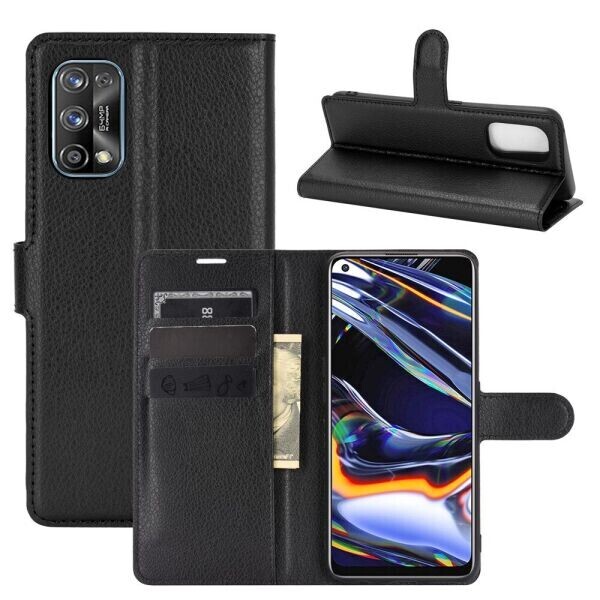 

Чехол-книжка Deexe Book Type для Realme 7 Pro - Black