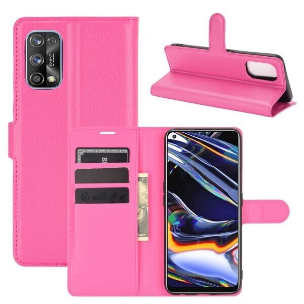 

Чехол-книжка Deexe Book Type для Realme 7 Pro - Rose