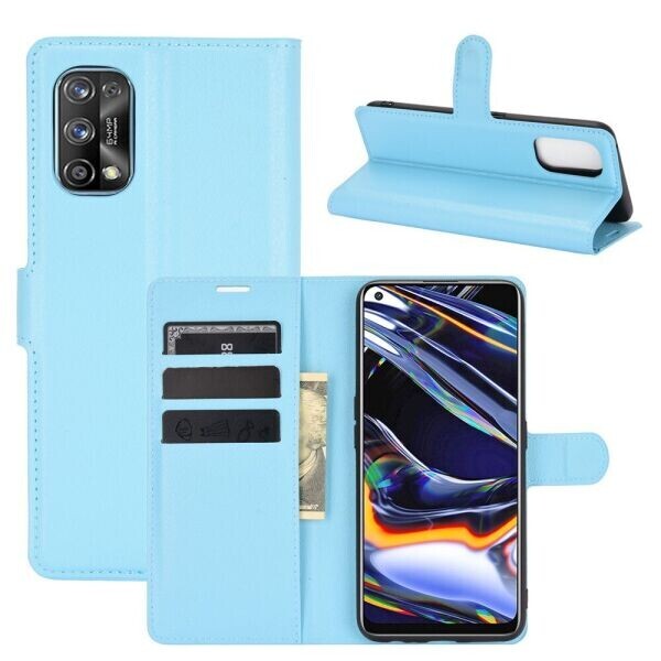 

Чехол-книжка Deexe Book Type для Realme 7 Pro - Blue