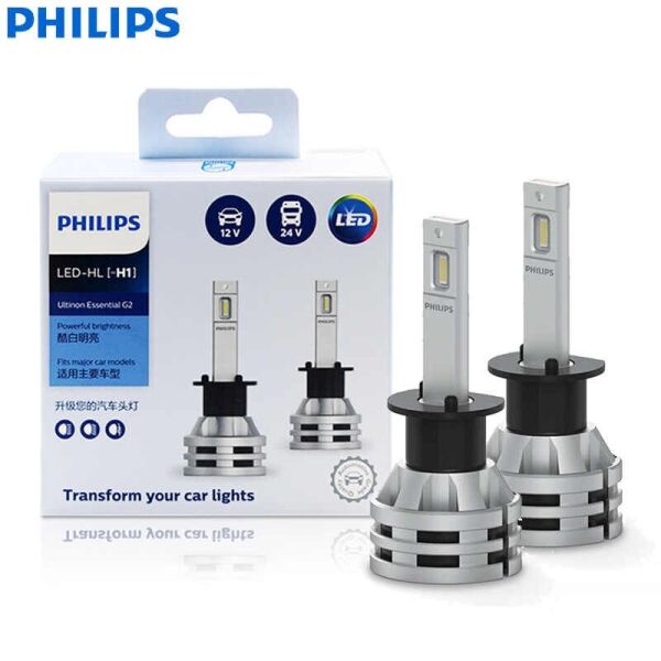 

Комплект диодных ламп PHILIPS 11258UE2X2 H1 19W 12-24V Ultinon Essential G2 6500K