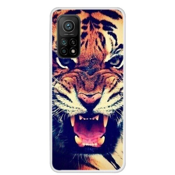 

Силиконовый (TPU) чехол Deexe Life Style для Xiaomi Mi 10T / Mi 10T Pro - Tiger