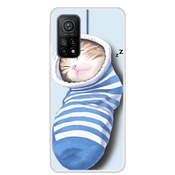 

Силиконовый (TPU) чехол Deexe Life Style для Xiaomi Mi 10T / Mi 10T Pro - Cat