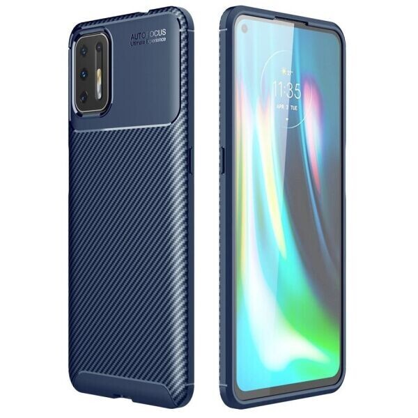 

Защитный чехол Deexe Fusion для Motorola Moto G9 Plus - Blue