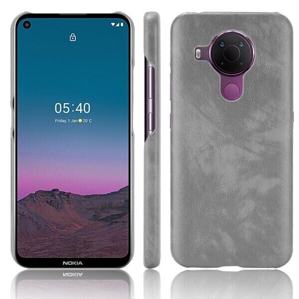 

Защитный чехол Deexe Leather Back Cover для Nokia 5.4 - Grey
