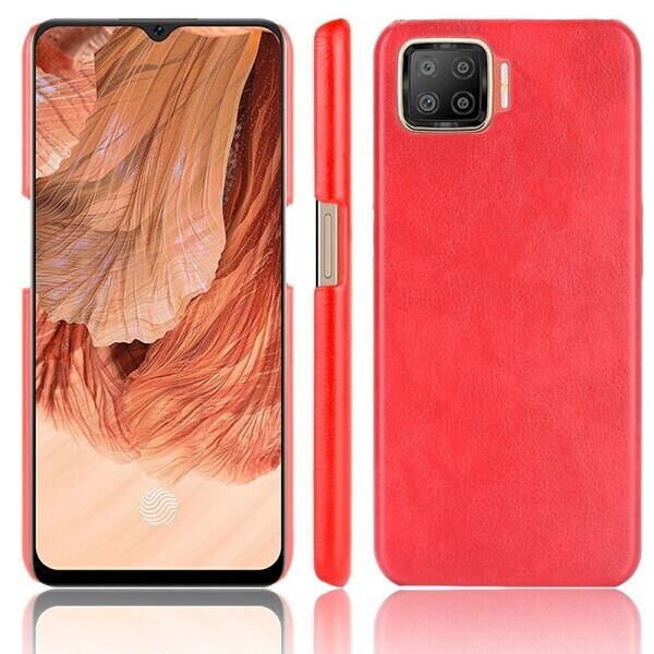 

Защитный чехол Deexe Leather Back Cover для OPPO A73 (2020) - Red