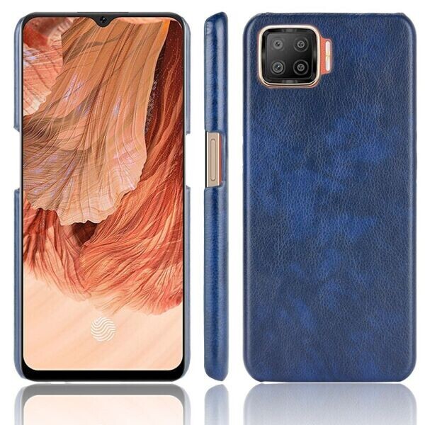 

Защитный чехол Deexe Leather Back Cover для OPPO A73 (2020) - Blue