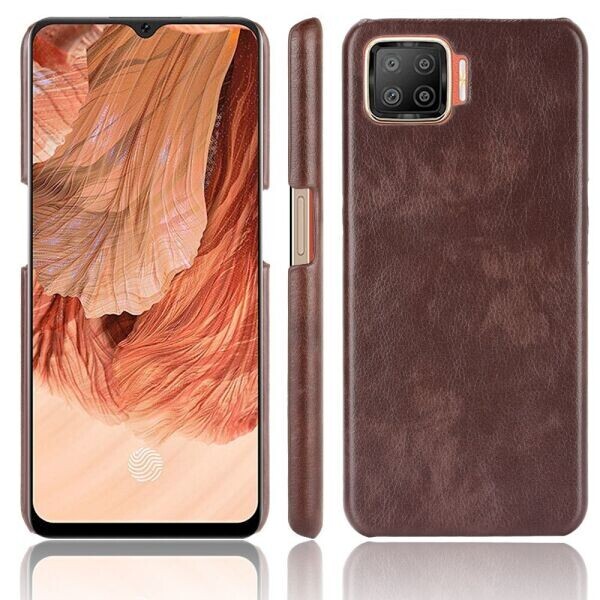 

Защитный чехол Deexe Leather Back Cover для OPPO A73 (2020) - Brown