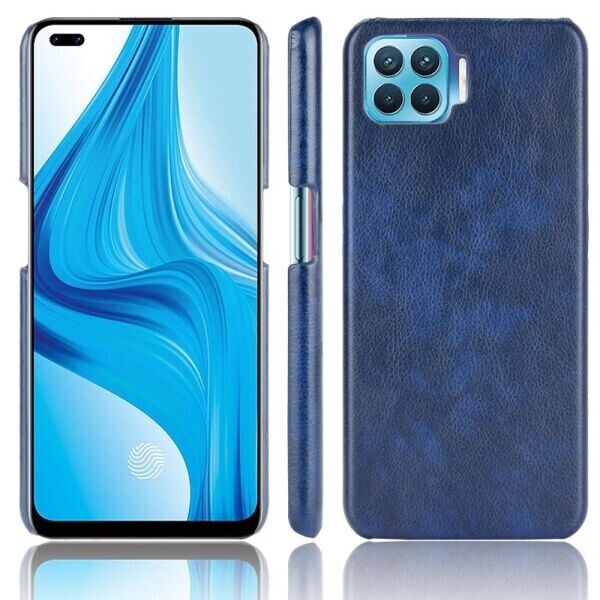 

Защитный чехол Deexe Leather Back Cover для OPPO Reno 4 lite - Blue