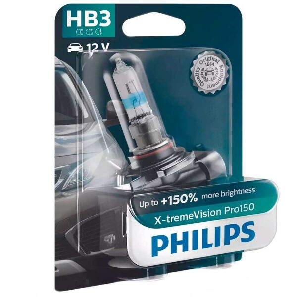 

Галогеновая лампа Philips HB3 (9005) X-tremeVision Pro150 9005XVPB1 60W P20d