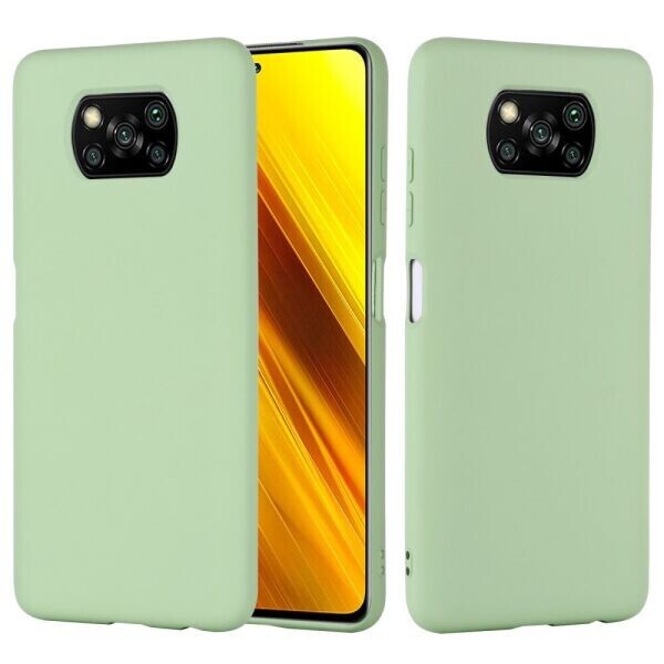 

Защитный чехол Deexe Silicone Case для Xiaomi Poco X3 - Green