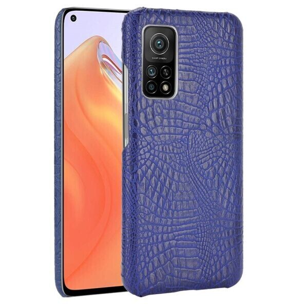 

Защитный чехол Deexe Croco Style для Xiaomi Mi 10T / Mi 10T Pro - Blue