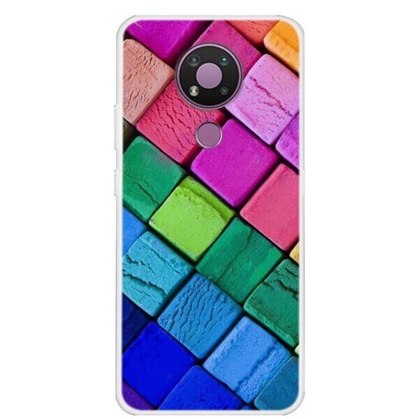 

Силиконовый (TPU) чехол Deexe Life Style для Nokia 3.4 - Colorful Cubes