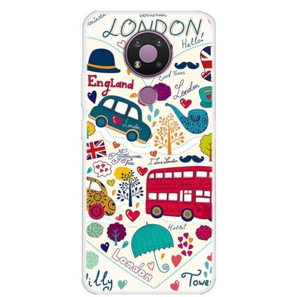 

Силиконовый (TPU) чехол Deexe Life Style для Nokia 3.4 - London