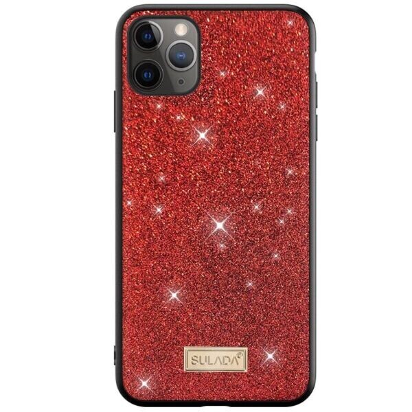 

Защитный чехол SULADA Dazzling Glittery для Apple iPhone 12 Pro Max - Red