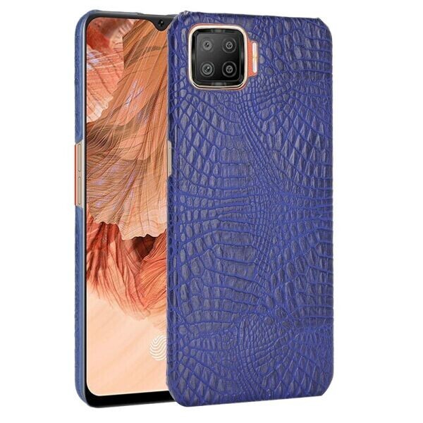 

Защитный чехол Deexe Croco Style для OPPO A73 (2020) - Blue