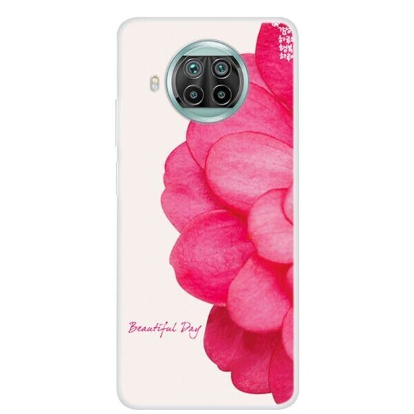 Силиконовый (TPU) чехол Deexe Life Style для Xiaomi Mi 10T Lite - Flower