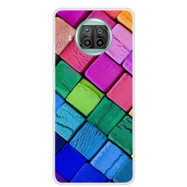 

Силиконовый (TPU) чехол Deexe Life Style для Xiaomi Mi 10T Lite - Colorized Squares