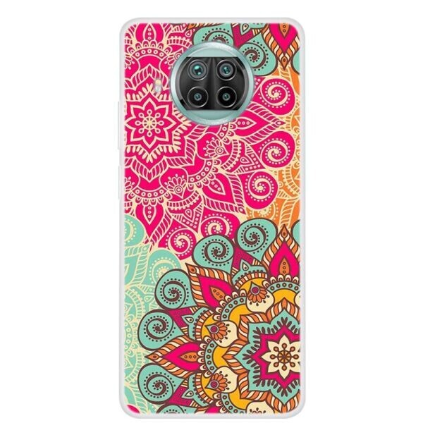Силиконовый (TPU) чехол Deexe Life Style для Xiaomi Mi 10T Lite - Flower Pattern