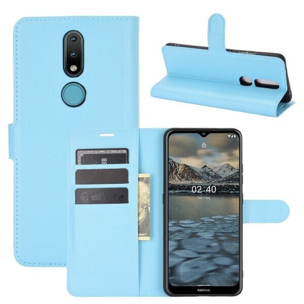 

Чехол-книжка Deexe Book Type для Nokia 2.4 - Blue