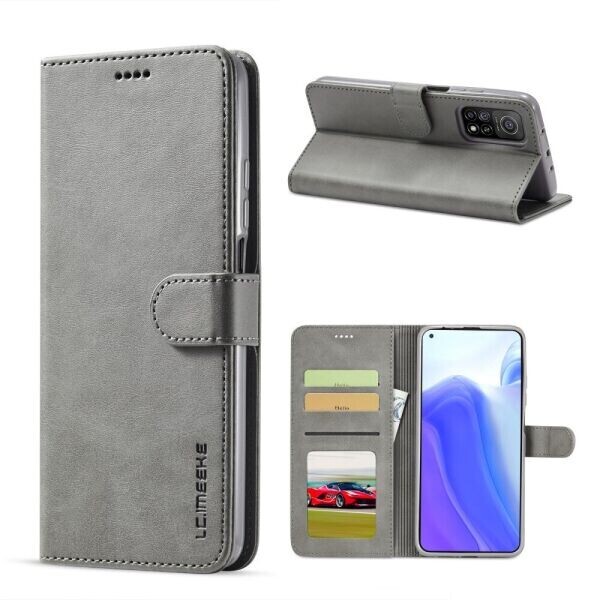 

Чехол LC.IMEEKE Wallet Case для Xiaomi Mi 10T / Mi 10T Pro - Grey
