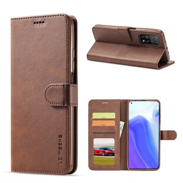 

Чехол LC.IMEEKE Wallet Case для Xiaomi Mi 10T / Mi 10T Pro - Coffee