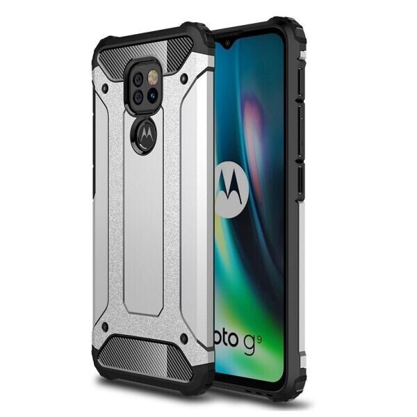

Защитный чехол UniCase Rugged Guard для Motorola Moto G9 Play - Silver