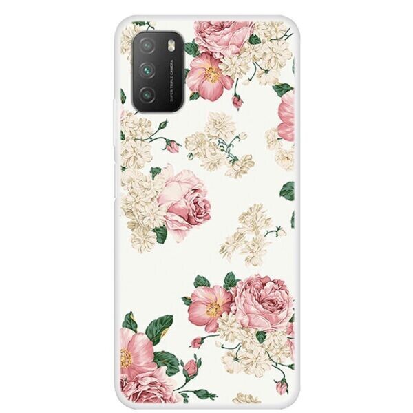 

Силиконовый (TPU) чехол Deexe Life Style для Xiaomi Poco M3 - Rose