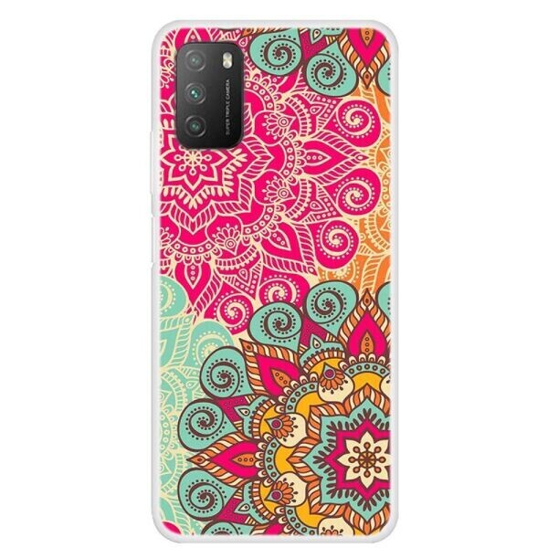 

Силиконовый (TPU) чехол Deexe Life Style для Xiaomi Poco M3 - Flower Pattern
