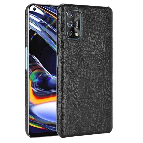 

Защитный чехол Deexe Croco Style для Realme 7 Pro - Black