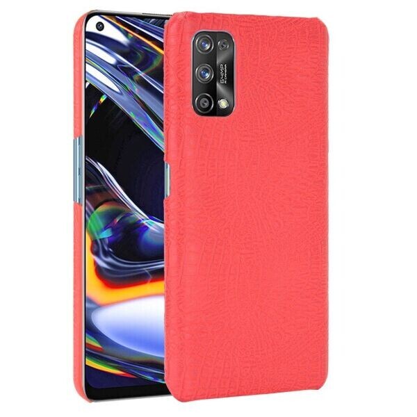 

Защитный чехол Deexe Croco Style для Realme 7 Pro - Red