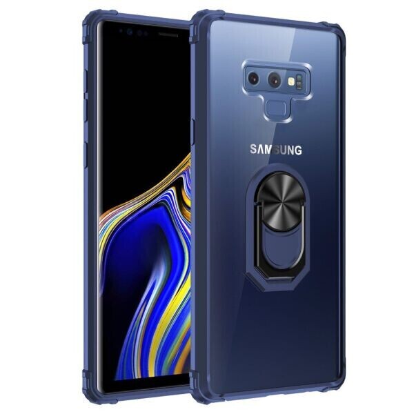 

Защитный чехол Deexe Crystal Ring для Xiaomi Redmi Note 9 - Blue