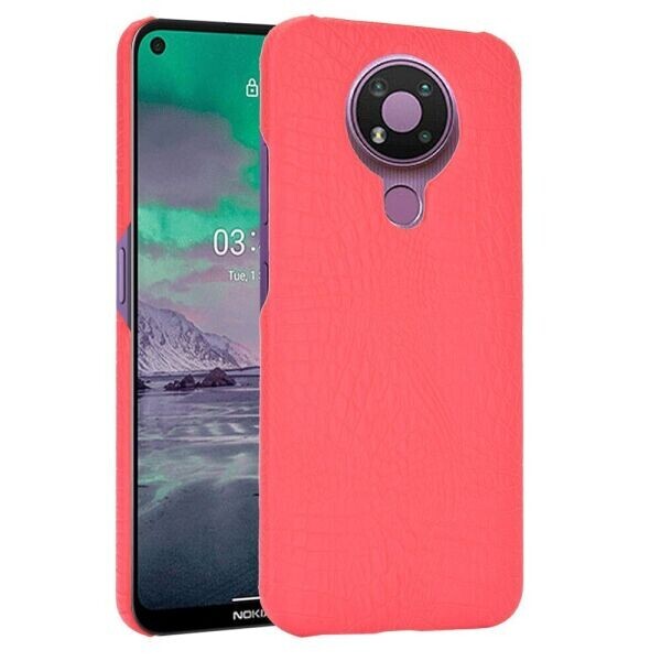 

Защитный чехол Deexe Croco Style для Nokia 3.4 - Red