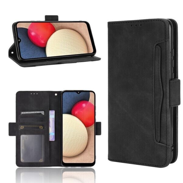 

Чехол Deexe Wallet Stand для Samsung Galaxy A02s (A025) - Black