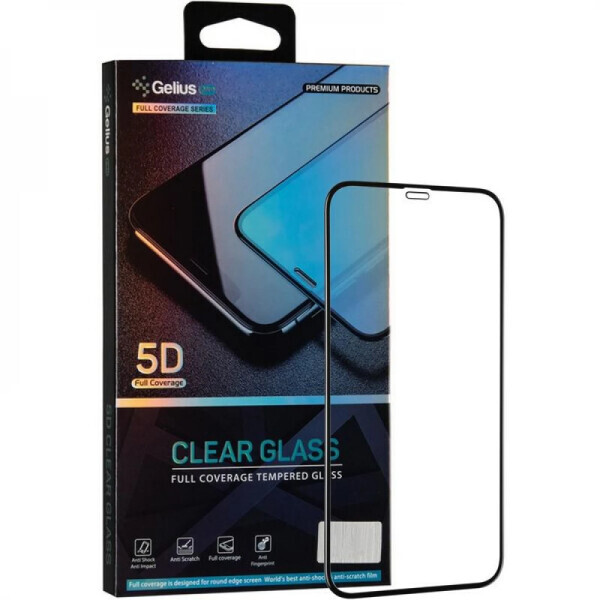 

Защитное стекло Gelius Pro 5D Full Glue для Apple iPhone 12/iPhone 12 Pro - Black