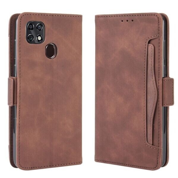 

Чехол-книжка Deexe Wallet Stand для ZTE Blade 20 - Brown