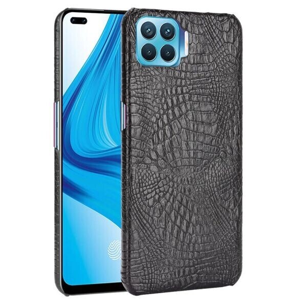 

Защитный чехол Deexe Croco Style для OPPO Reno 4 lite - Black