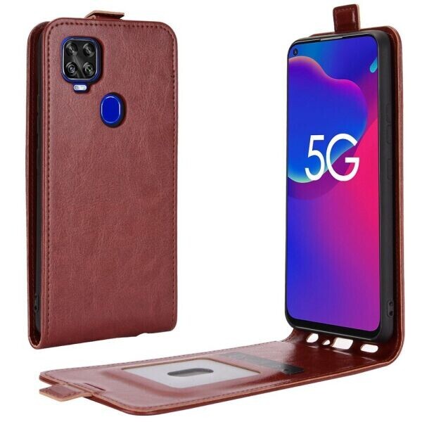 

Чехол Deexe Flip Case для ZTE Blade V2020 - Brown