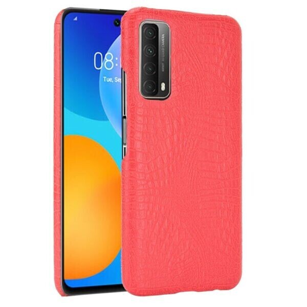 

Защитный чехол Deexe Croco Style для Huawei P Smart 2021 - Red