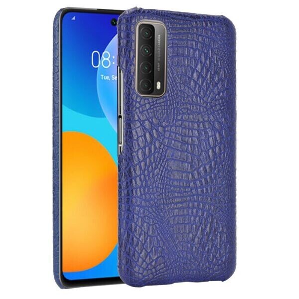 

Защитный чехол Deexe Croco Style для Huawei P Smart 2021 - Blue