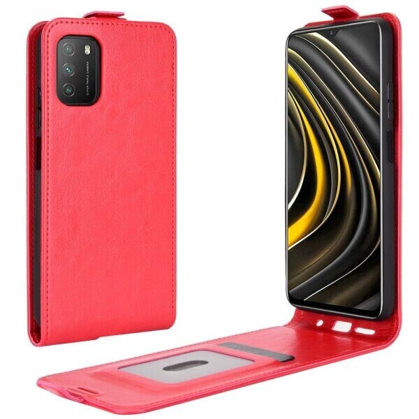

Чехол Deexe Flip Case для Xiaomi Poco M3 - Red