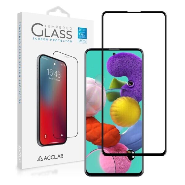 

Защитное стекло ACCLAB Full Glue для Samsung Galaxy A71 (A715) - Black