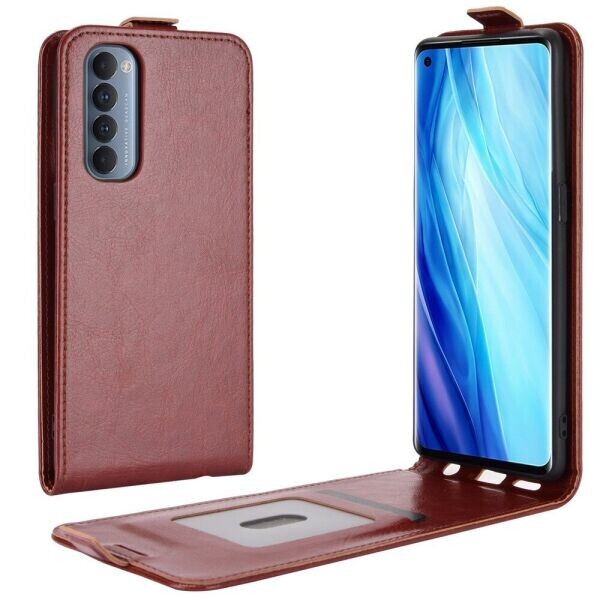 

Чехол Deexe Flip Case для OPPO Reno 4 Pro - Brown