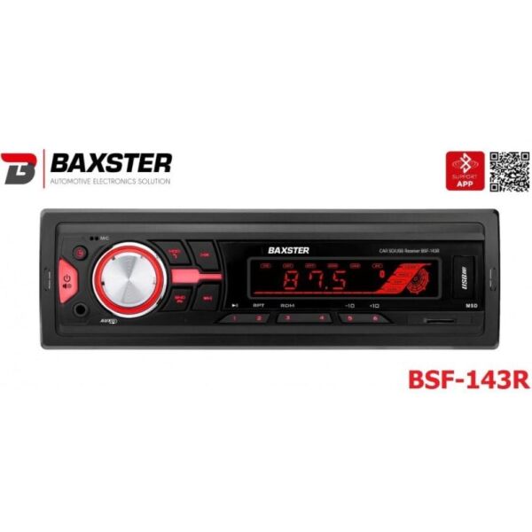 

Магнитола Baxster BSF-143 red
