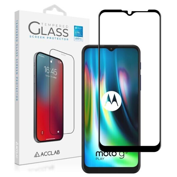 

Защитное стекло ACCLAB Full Glue для Motorola Moto G9 Play - Black