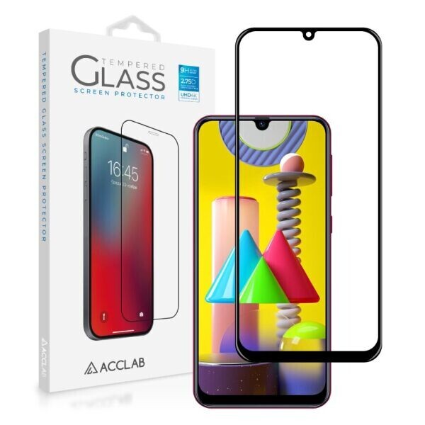 

Защитное стекло ACCLAB Full Glue для Samsung Galaxy M31 (M315) - Black