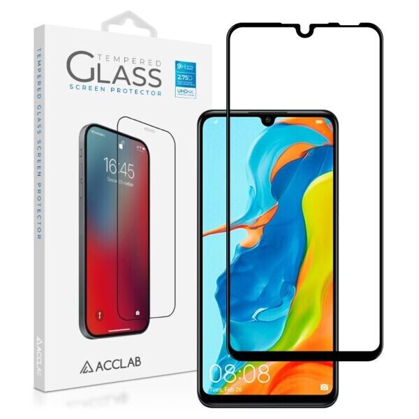 

Защитное стекло ACCLAB Full Glue для Huawei P30 Lite - Black