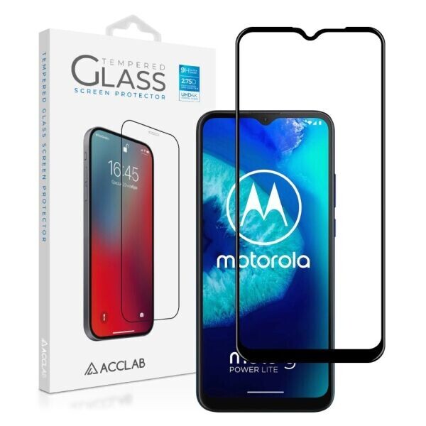 

Защитное стекло ACCLAB Full Glue для Motorola Moto G8 Power Lite - Black