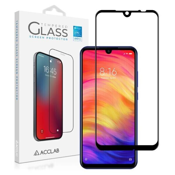 

Защитное стекло ACCLAB Full Glue для Xiaomi Redmi Note 7 - Black