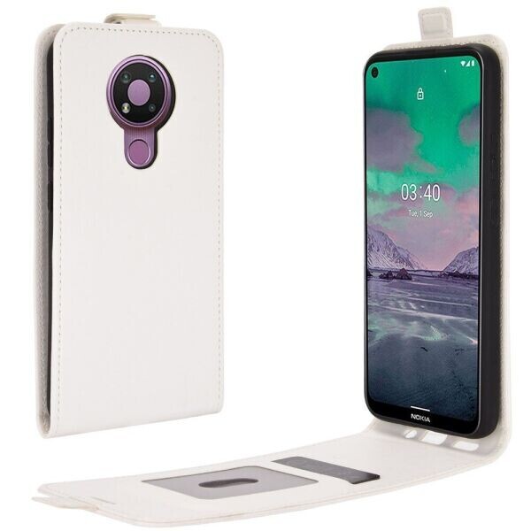 

Чехол Deexe Flip Case для Nokia 3.4 - White